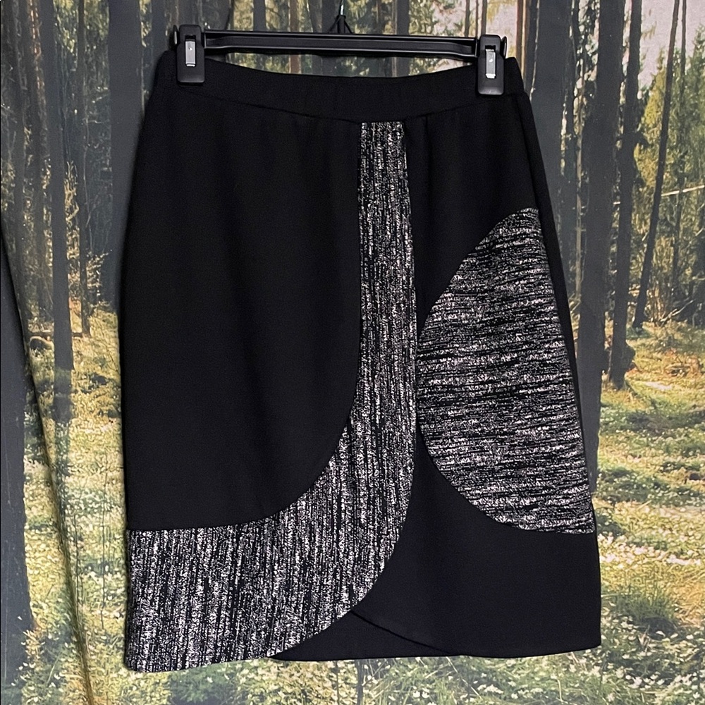 Vintage Maggie Sweet Black and Gray Women's Skirt